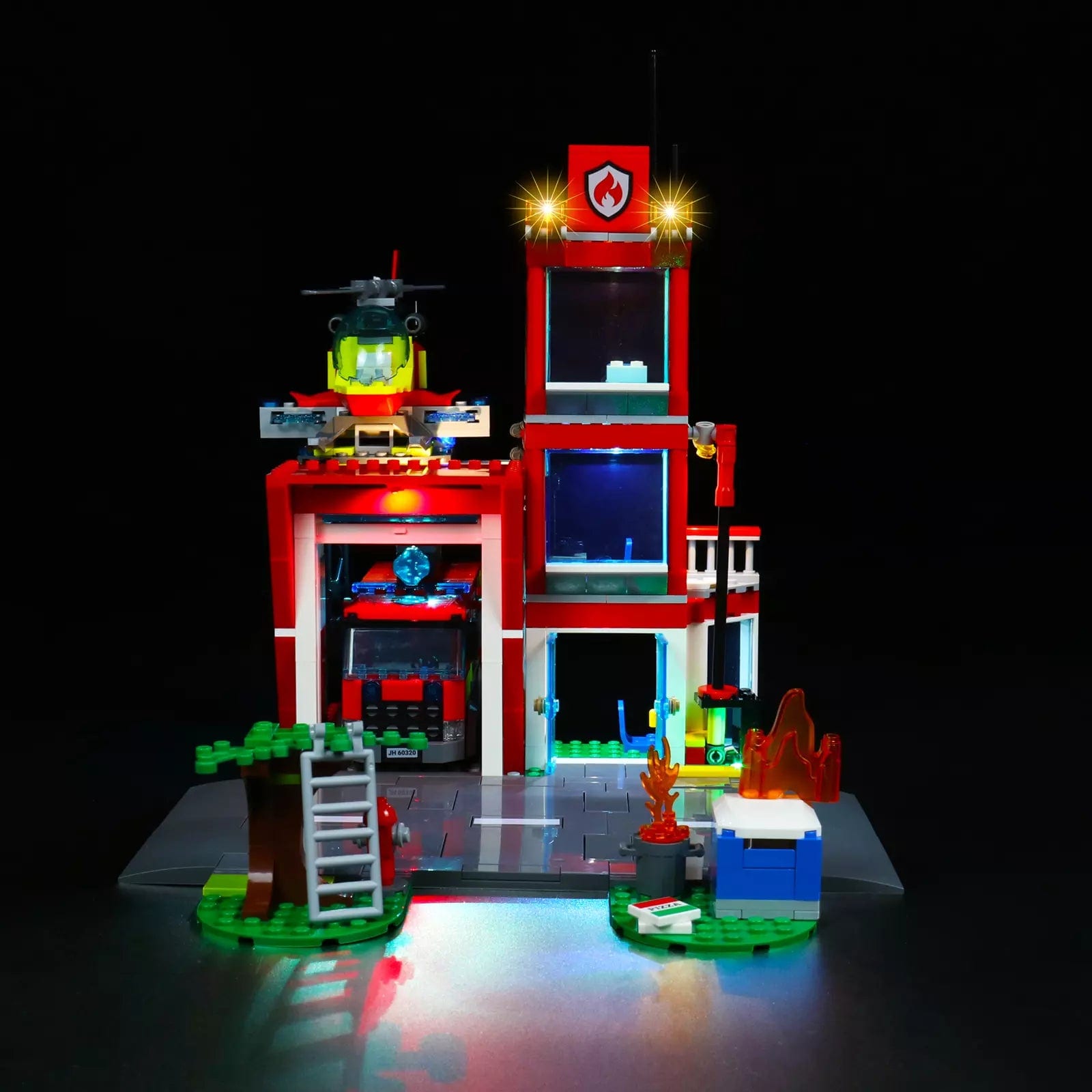 zene bricks LEGO Fire Station #60320 Light Kit