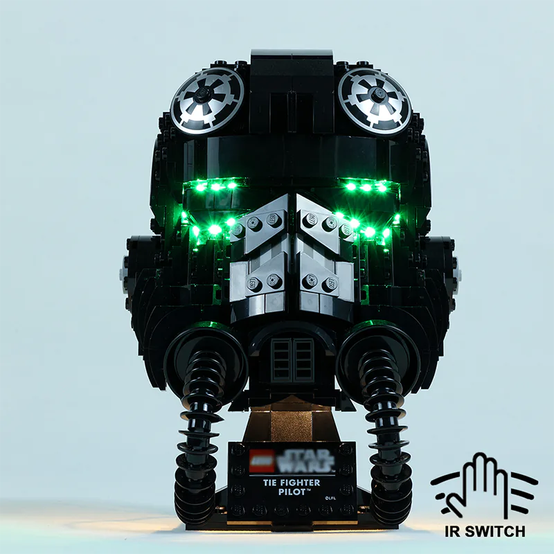 zene bricks LEGO TIE Fighter Pilot Helmet #75274 Light Kit