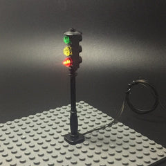 Traffic Light For City Series Bricks Block