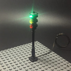 Traffic Light For City Series Bricks Block
