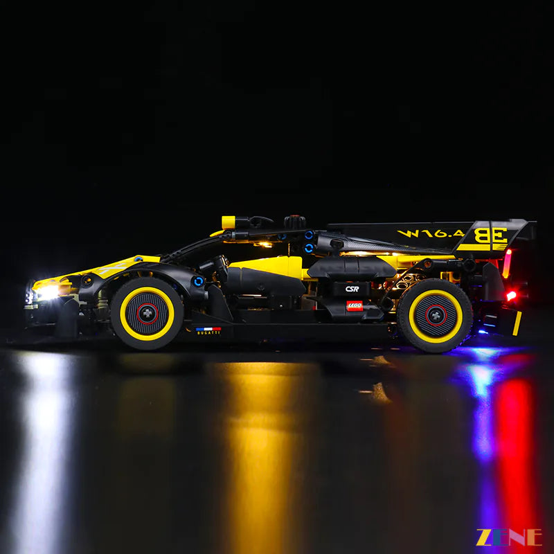 zene bricks LEGO Bugatti Bolide #42151 Light Kit
