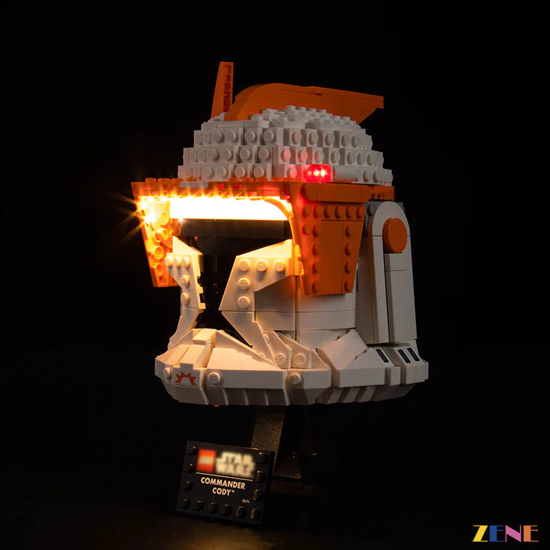 zene bricks Light Kit for LEGO Clone Commander Cody Helmet #75350