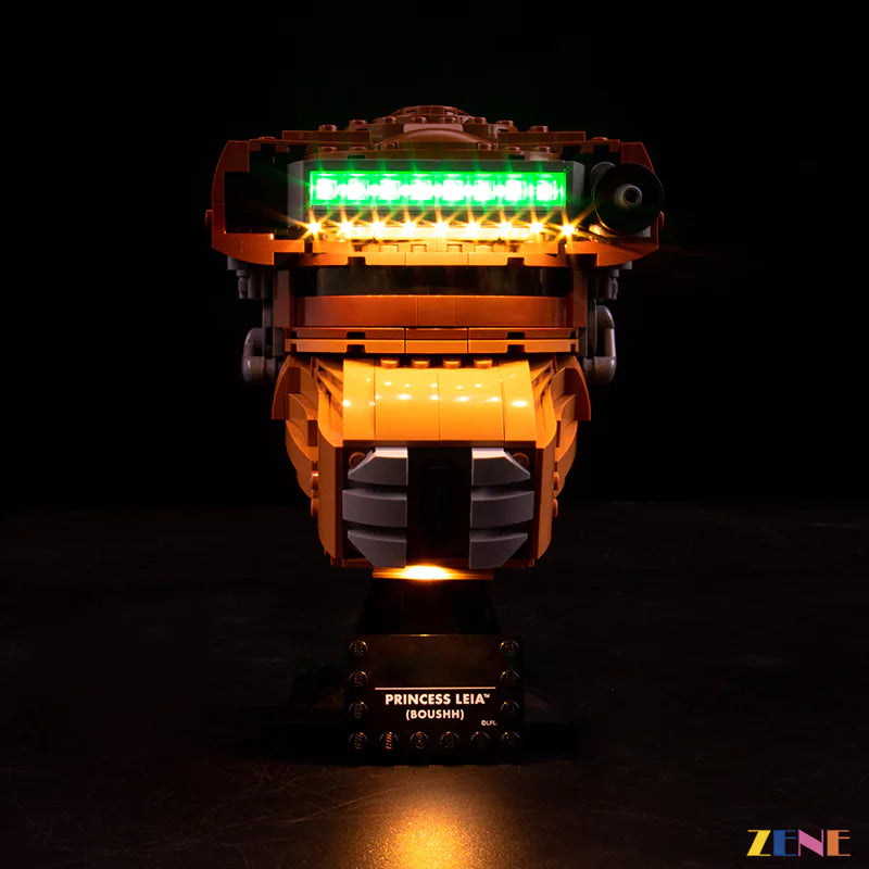 zene bricks Light Kit for LEGO Princess Leia Boushh Helmet #75351