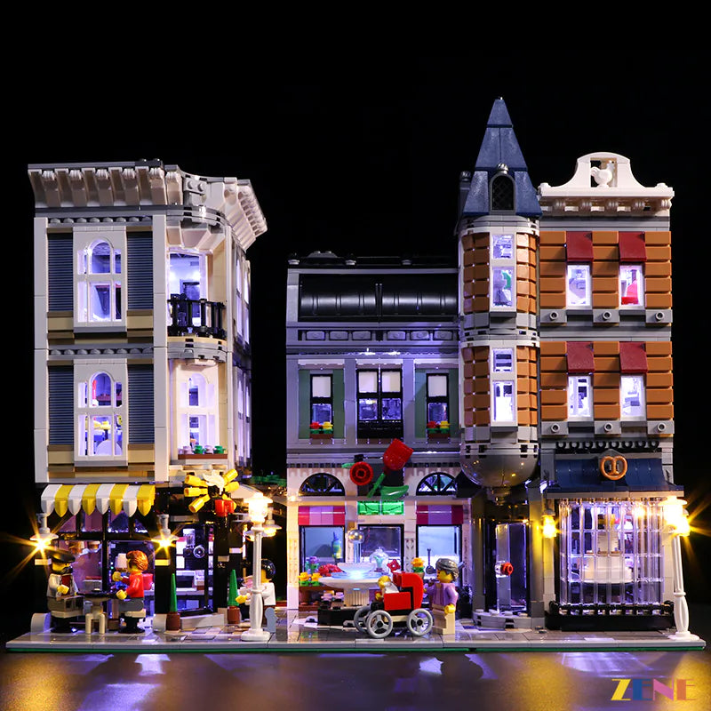 zene bricks LEGO Assembly Square #10255 (Upgrade Ver.) Light Kit