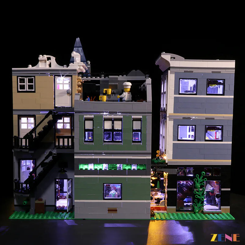 zene bricks LEGO Assembly Square #10255 (Upgrade Ver.) Light Kit