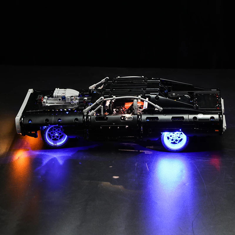 zene bricks LEGO Dom's Dodge Charger #42111 Light Kit