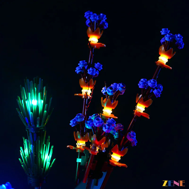zene bricks Light Kit for LEGO Flower Bouquet #10280 (Ver. 2)