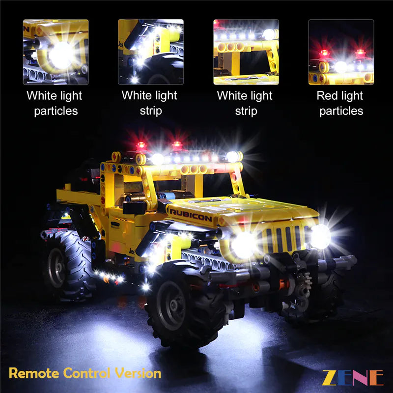 zene bricks Light Kit for LEGO Wrangler Jeep #42122