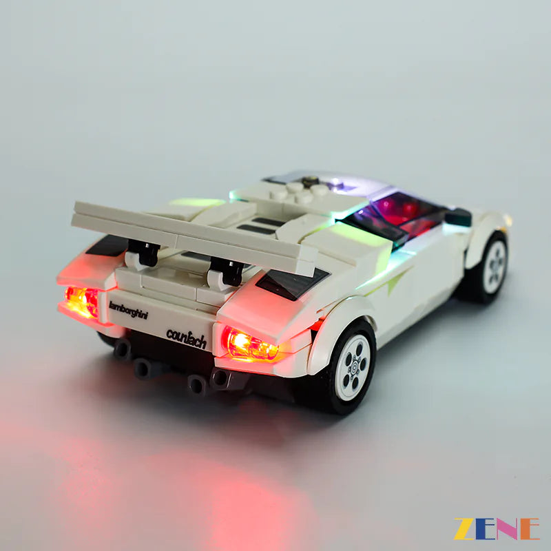 zene bricks LEGO Lamborghini Countach #76908 Light Kit