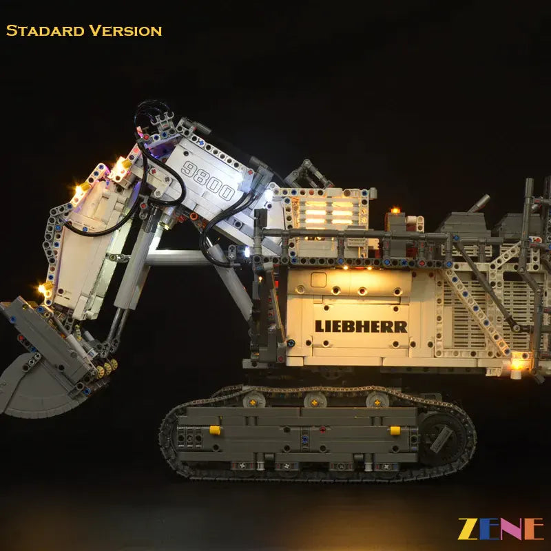 zene bricks LEGO R 9800 Liebherr Excavator #42100 Light Kit