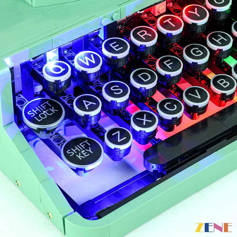 zene bricks LEGO Typewriter #21327 Light Kit