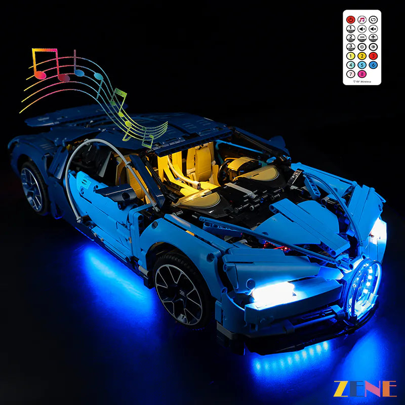 zene bricks Light Kit for LEGO Technic™ Bugatti Chiron #42083