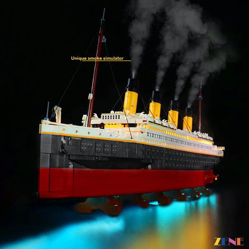 zene bricks LEGO Titanic ship #10294 (Smoke Module) Light Kit