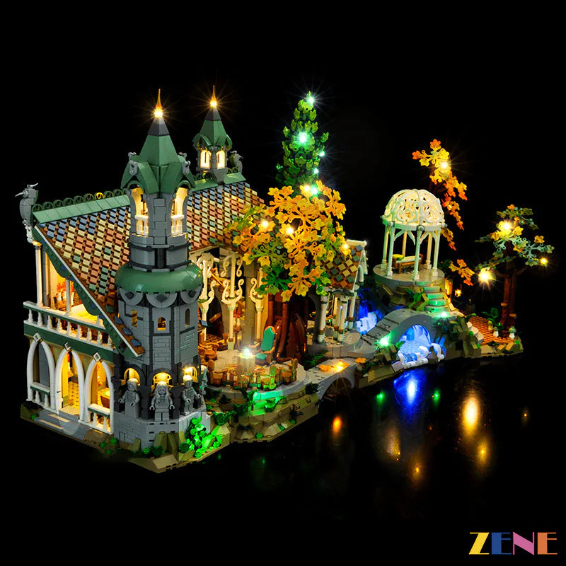 zene bricks Light Kit for LEGO RIVENDELL: Lord of the Rings #10316