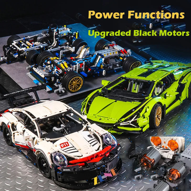 zene bricks Power Functions Kit for LEGO Porsche 911 RSR #42096 Motor