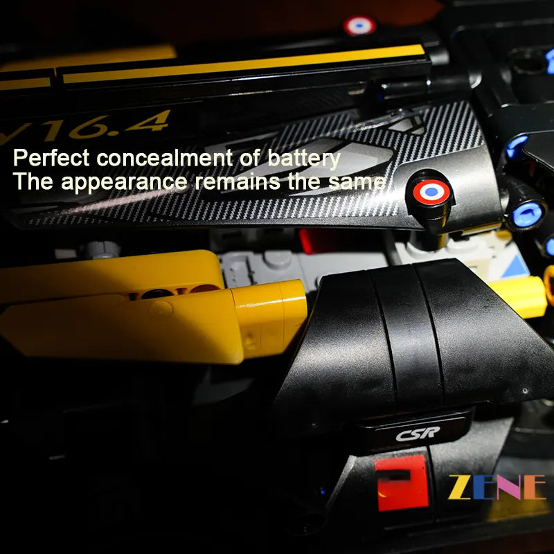 zene bricks Power Functions Kit LEGO Bugatti Bolide #42151 Motor