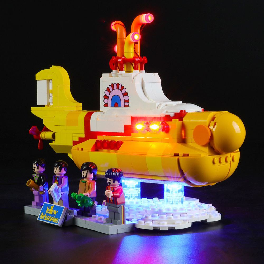 zene bricks LEGO Yellow Sub marine #21306 Light Kit