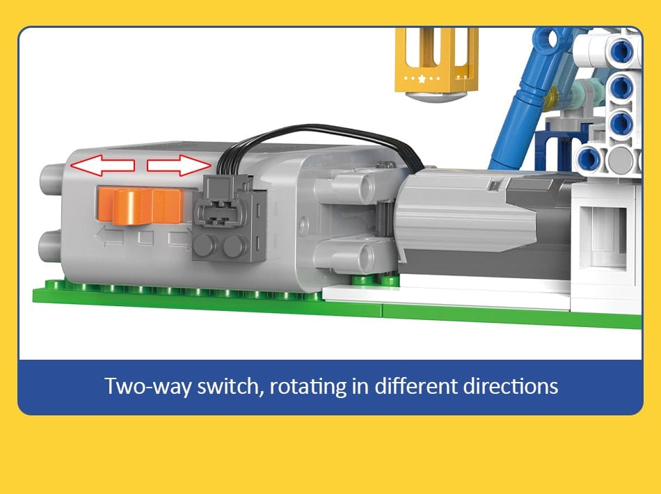zene bricks MOC Technical Rotating Ferris Wheel Building Blocks and Electric Bricks