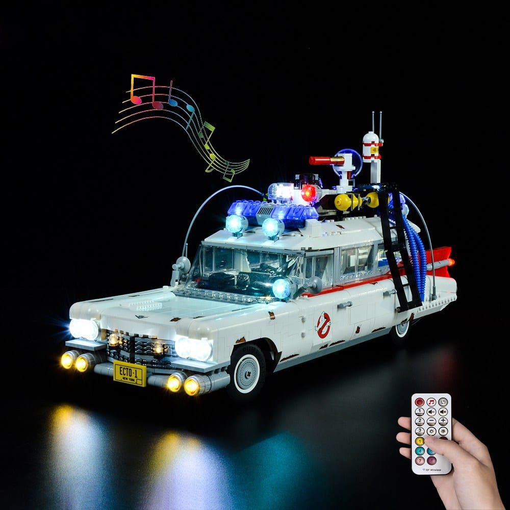 zene bricks Light Kit for LEGO Ghost Busters ECTO-1 #10274 Halloween