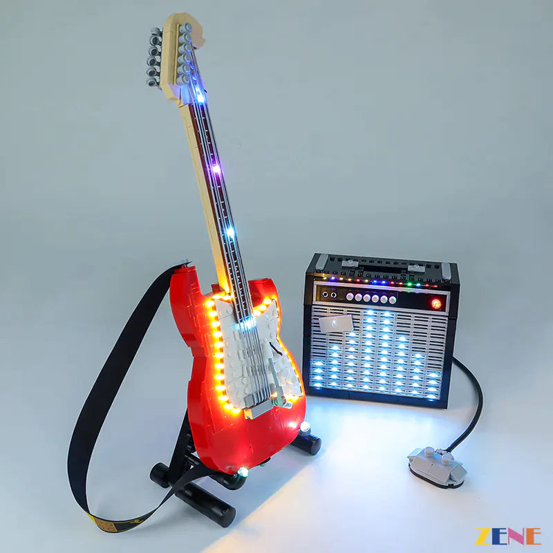 zene bricks Light Kit for LEGO Guitar Fender® Stratocaster™ #21329