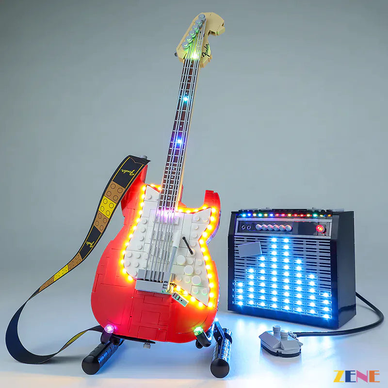 zene bricks Light Kit for LEGO Guitar Fender® Stratocaster™ #21329