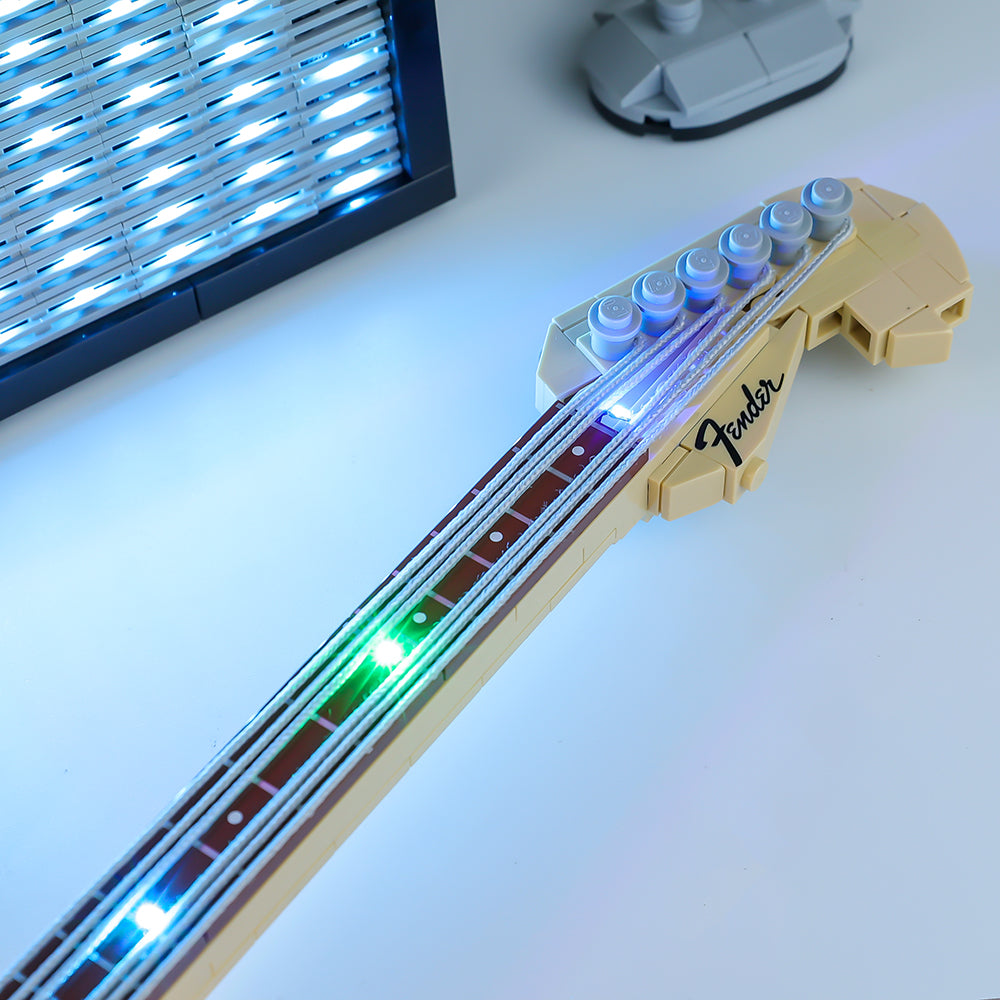 zene bricks Light Kit for LEGO Guitar Fender® Stratocaster™ #21329
