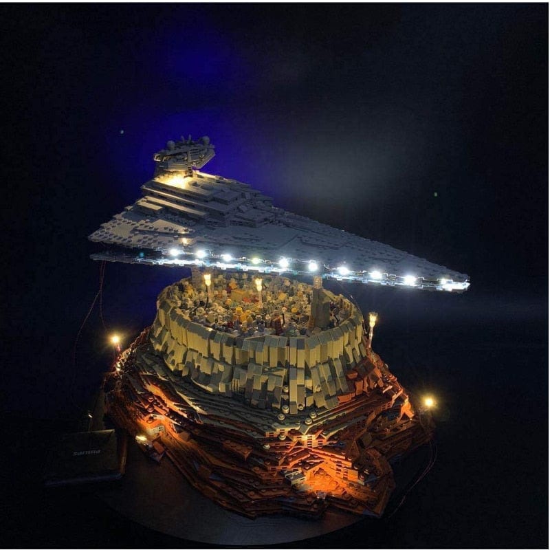 zene bricks LEGO Jedha City and Empire Spaceship #21007 Light Kit