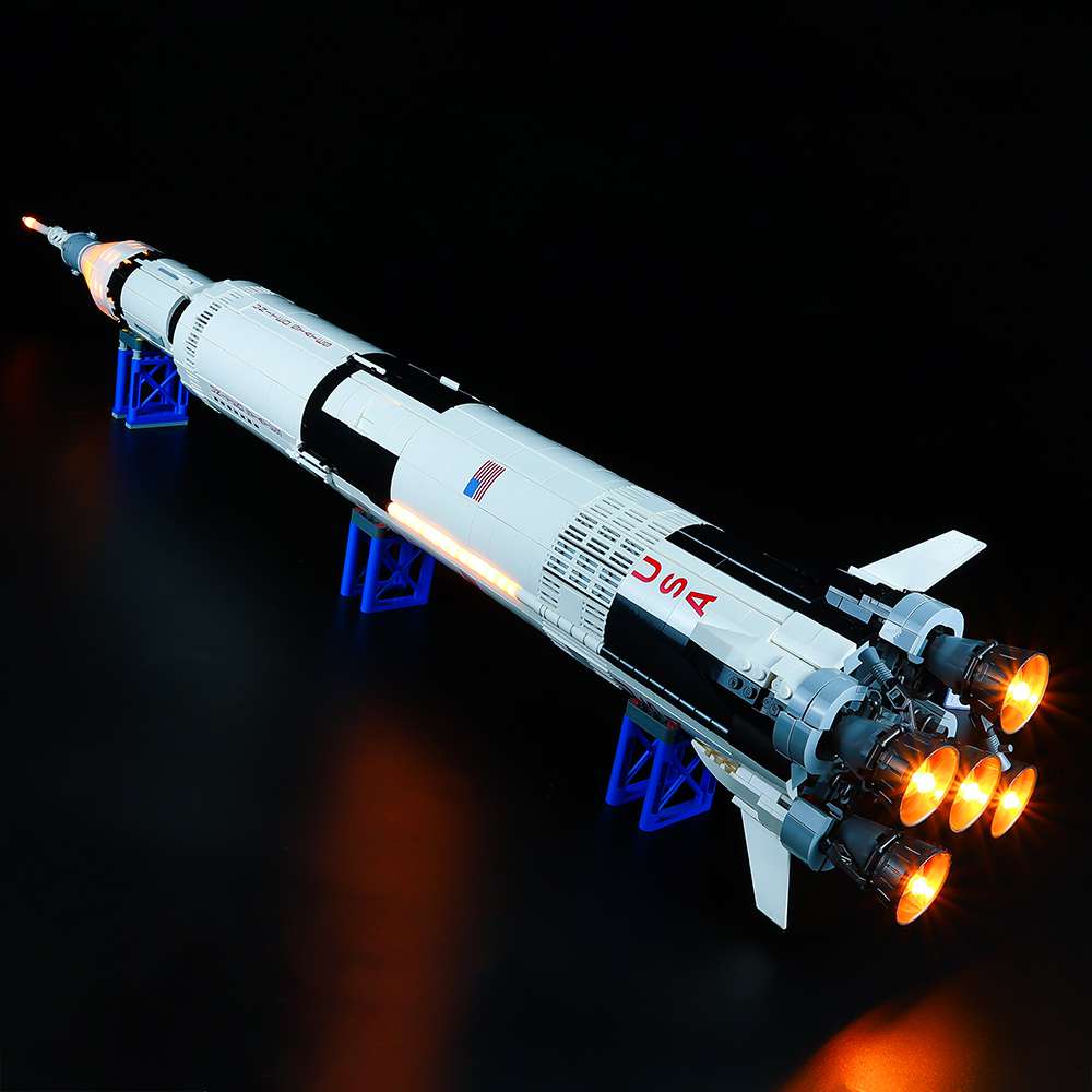zene bricks Light Kit for LEGO Apollo Saturn V #92176 #21309