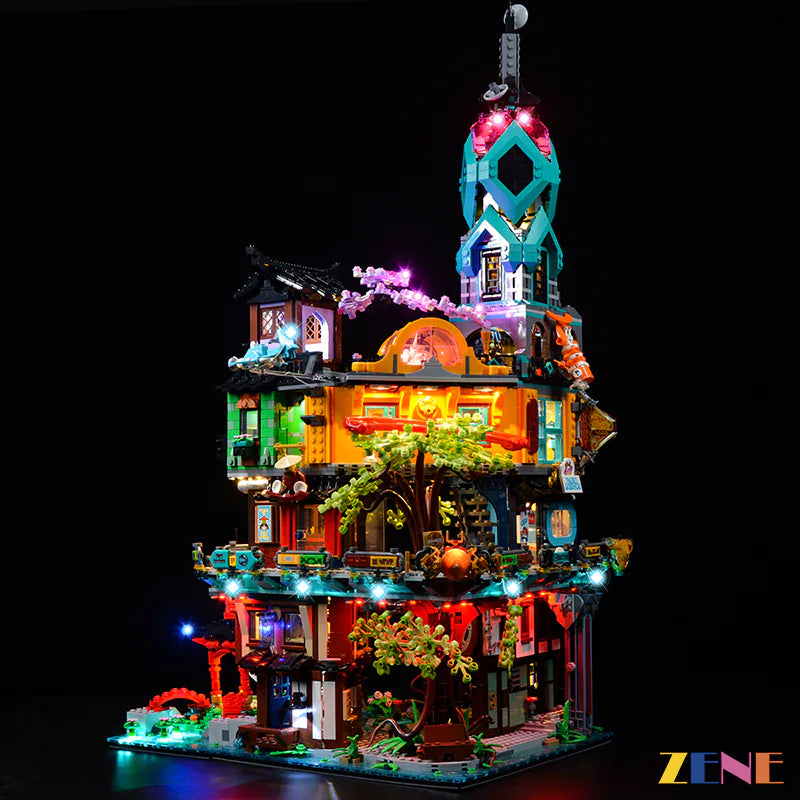 zene bricks LEGO NINJAGO City Gardens #71741 Light Kit