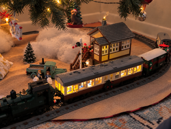 How to Build a LEGO Christmas Village That Moves and Glows