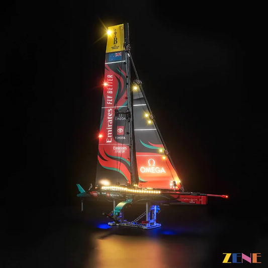 ZENEBRICKS for LEGO 42174 Emirates Team New Zealand AC75: Hoist the Colors and Embark on a Journey of Light and Shadow