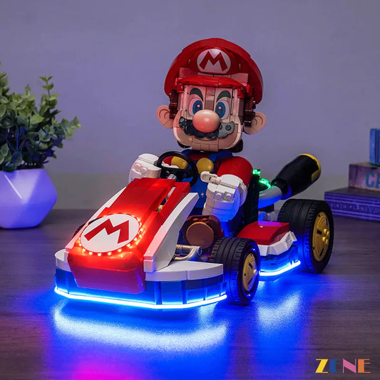 We Build Light and Power Functions Kits for LEGO Mario Kart