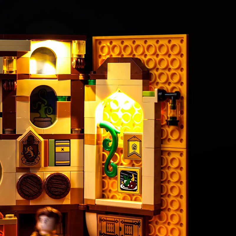 zene bricks Light Kit for LEGO Hufflepuff House Banner 76412