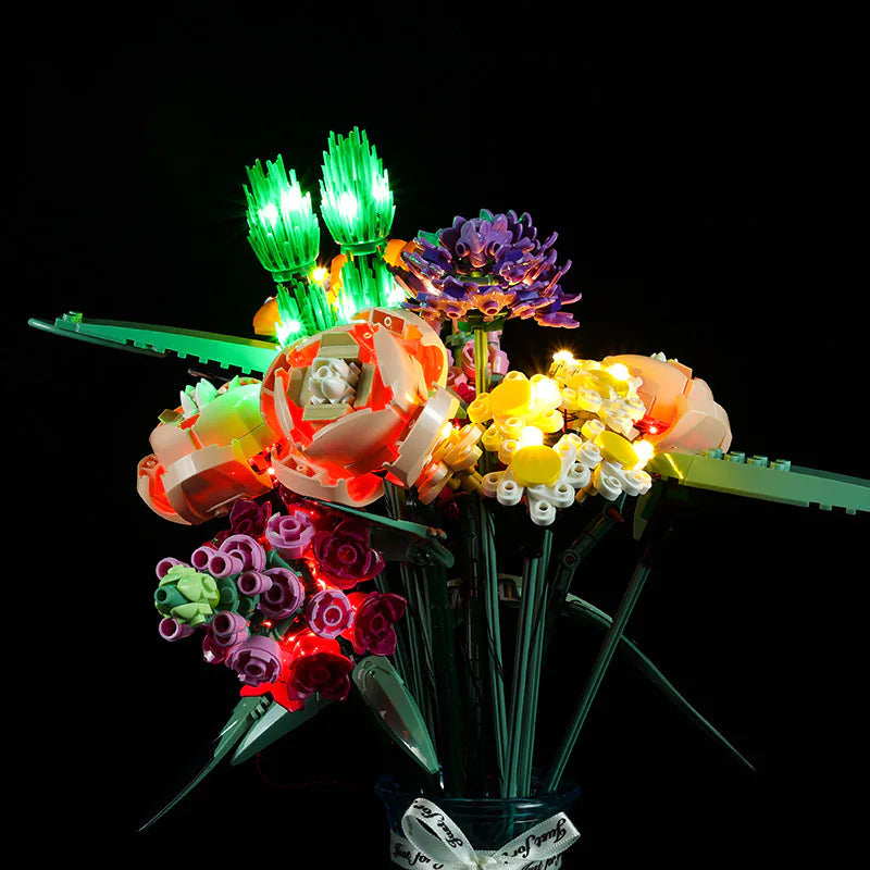zene bricks Light Kit for LEGO Flower Bouquet #10280 (Ver. 2)