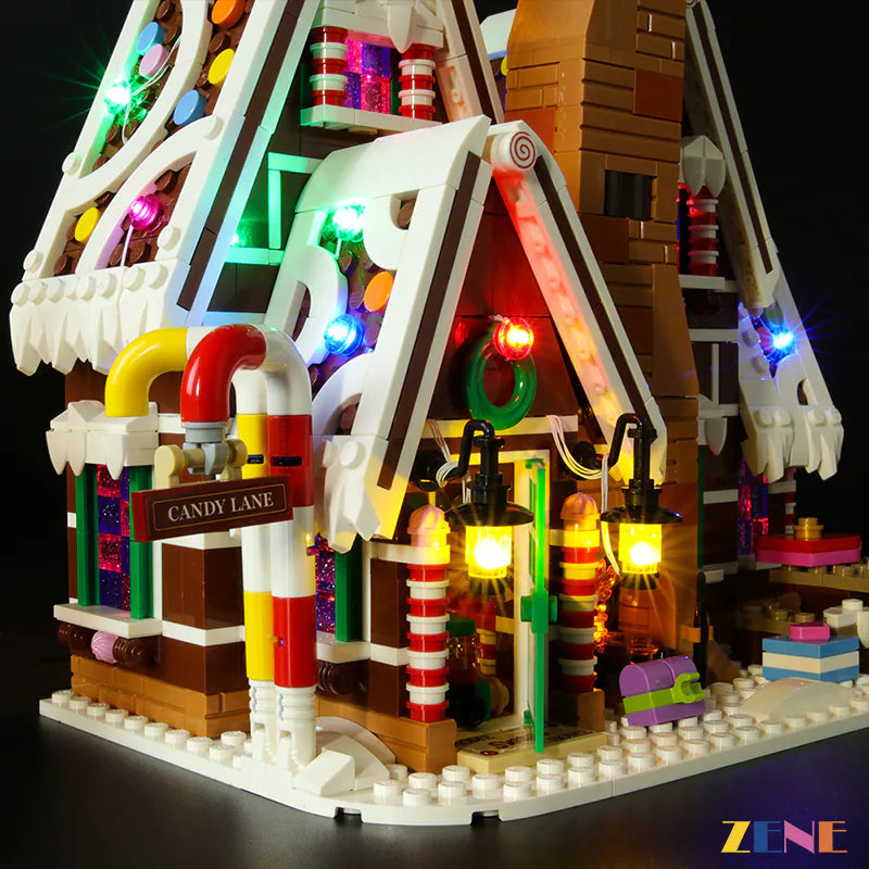 zene bricks LEGO Gingerbread House #10267 Light Kit