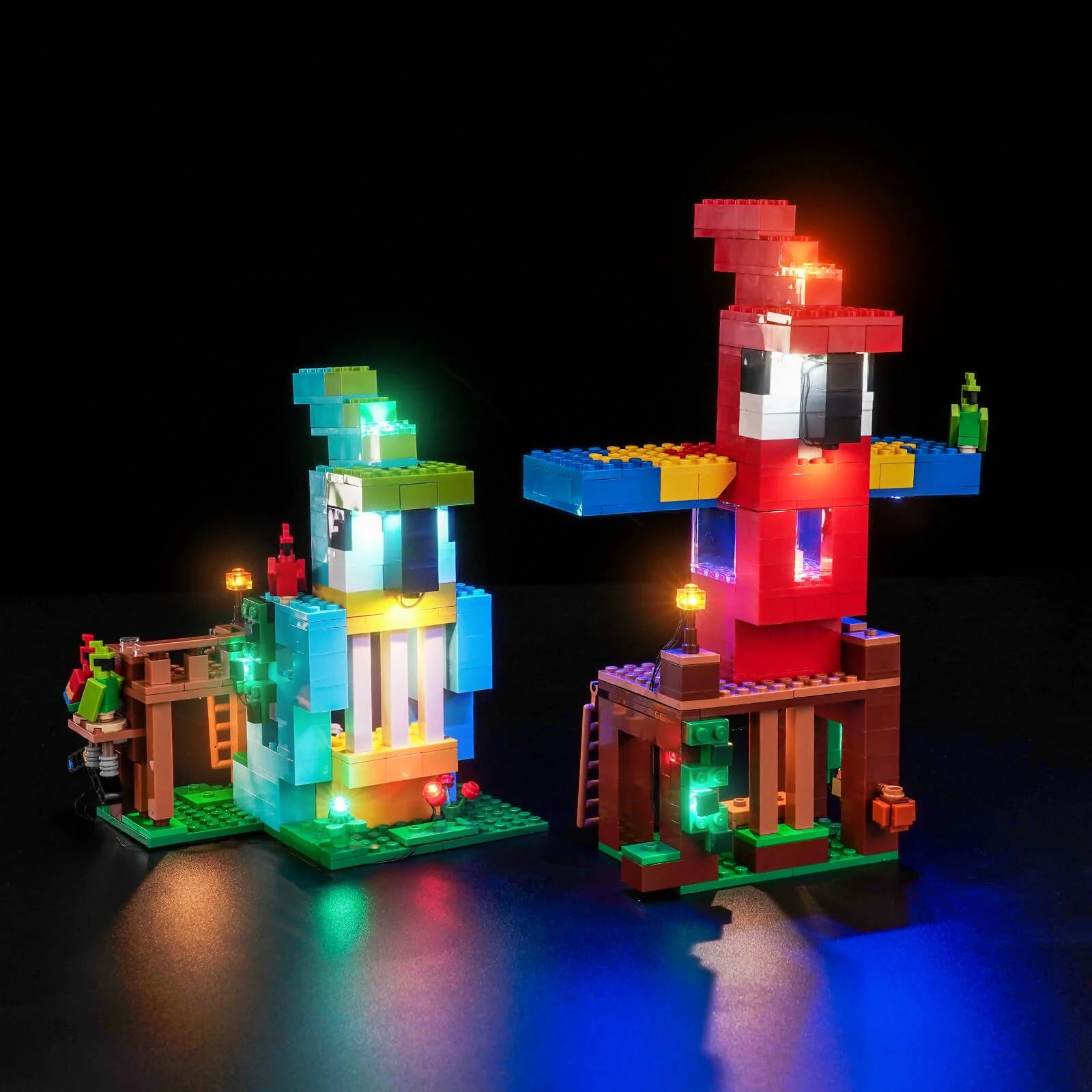 zene bricks Light Kit for LEGO The Parrot Houses #21282