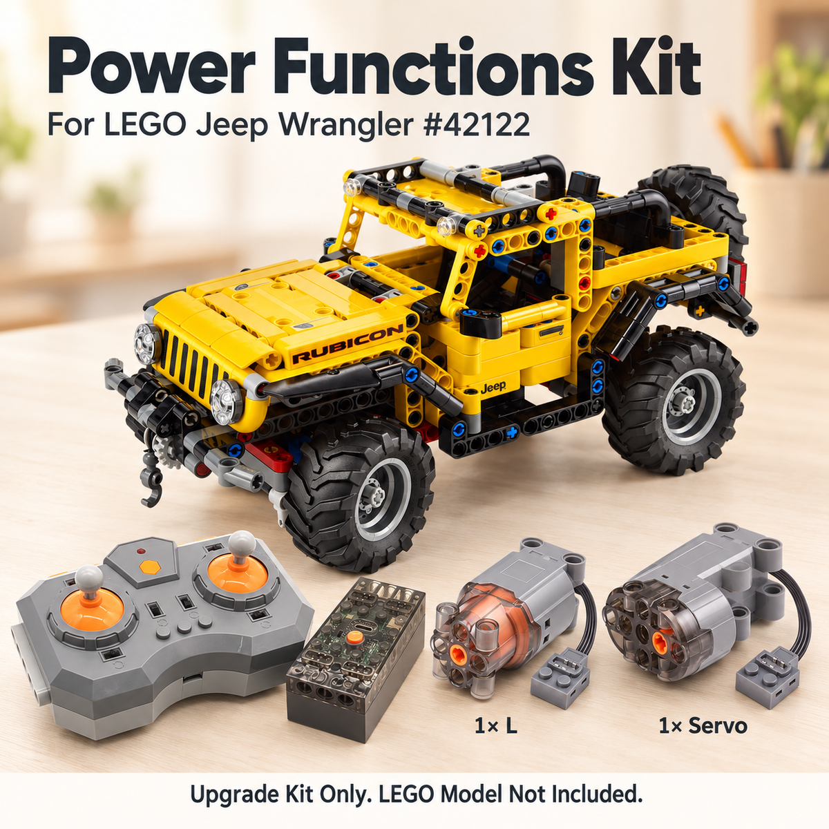 Power Functions Kit for LEGO Wrangler Jeep #42122 Motor
