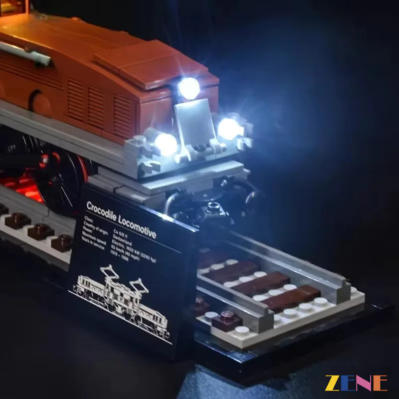 zene bricks Light Kit for Crocodile Locomotive #10277