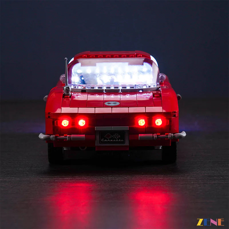 zene bricks Light Kit for LEGO Chevrolet Corvette 1961 #10321