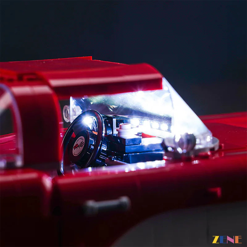 zene bricks Light Kit for LEGO Chevrolet Corvette 1961 #10321