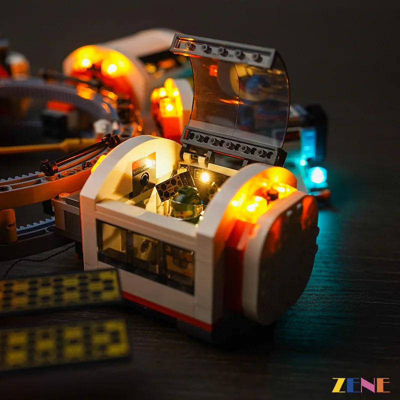 zene bricks Light Kit for LEGO Modular Space Station #60433