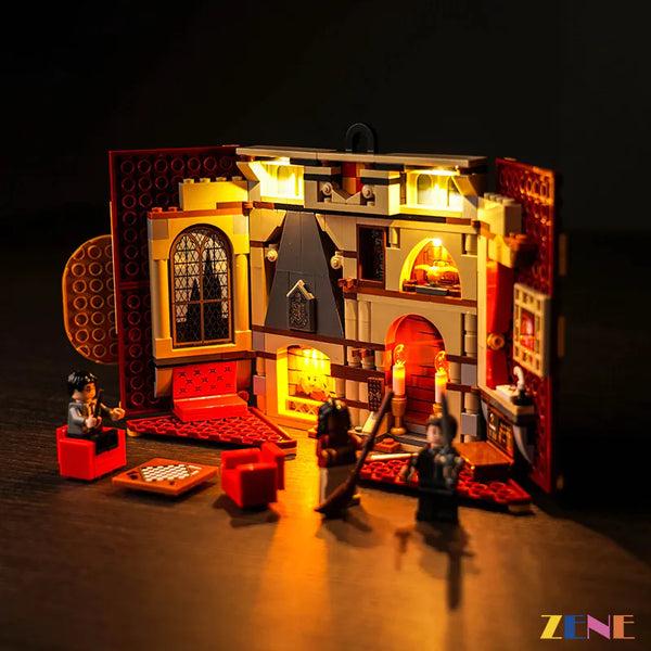 Gryffindor House Banner Lego with Lights