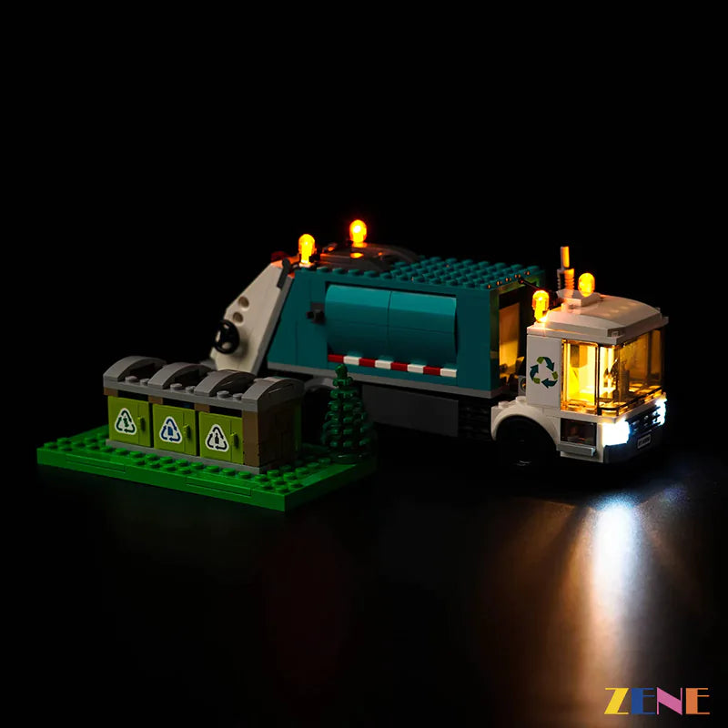 zene bricks Light Kit for LEGO Recycling Truck #60386