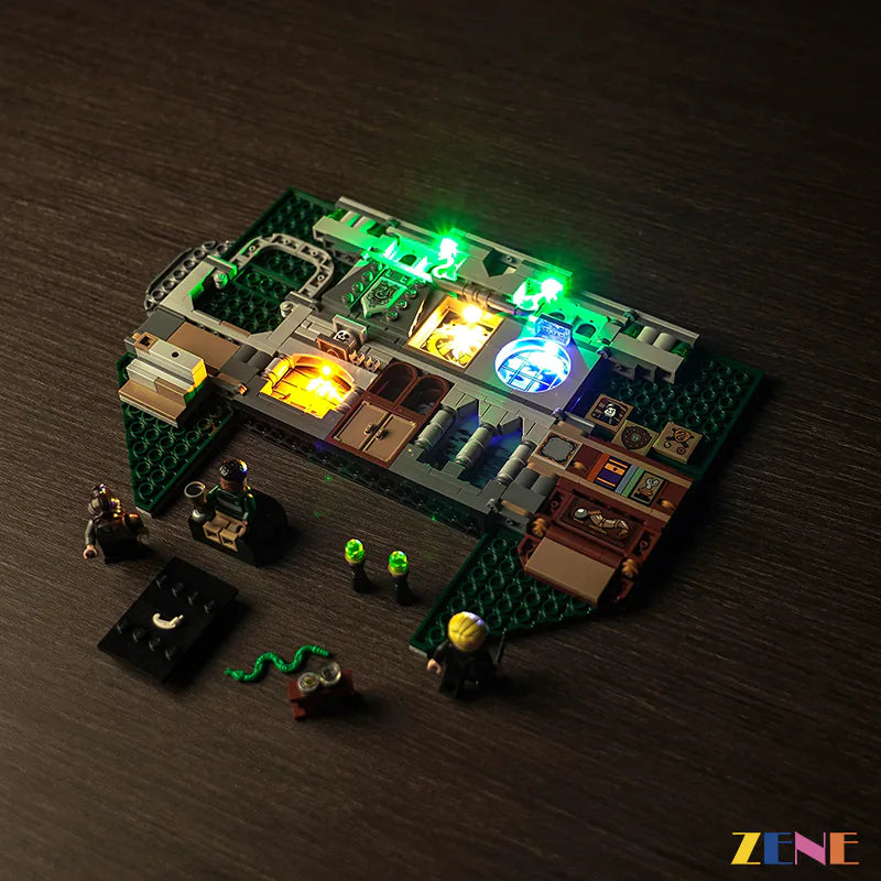 zene bricks Light Kit for LEGO Slytherin House Banner #76410