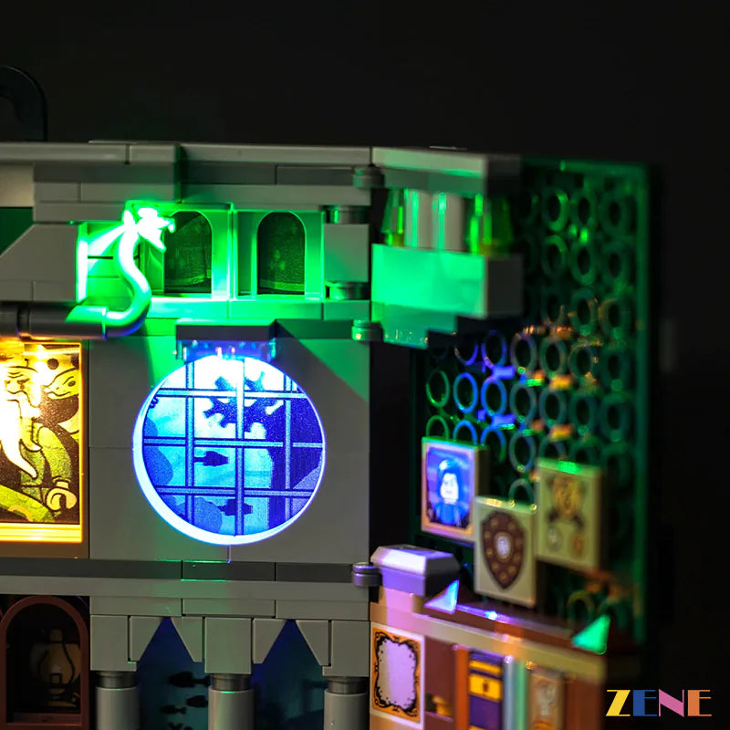 zene bricks Light Kit for LEGO Slytherin House Banner #76410