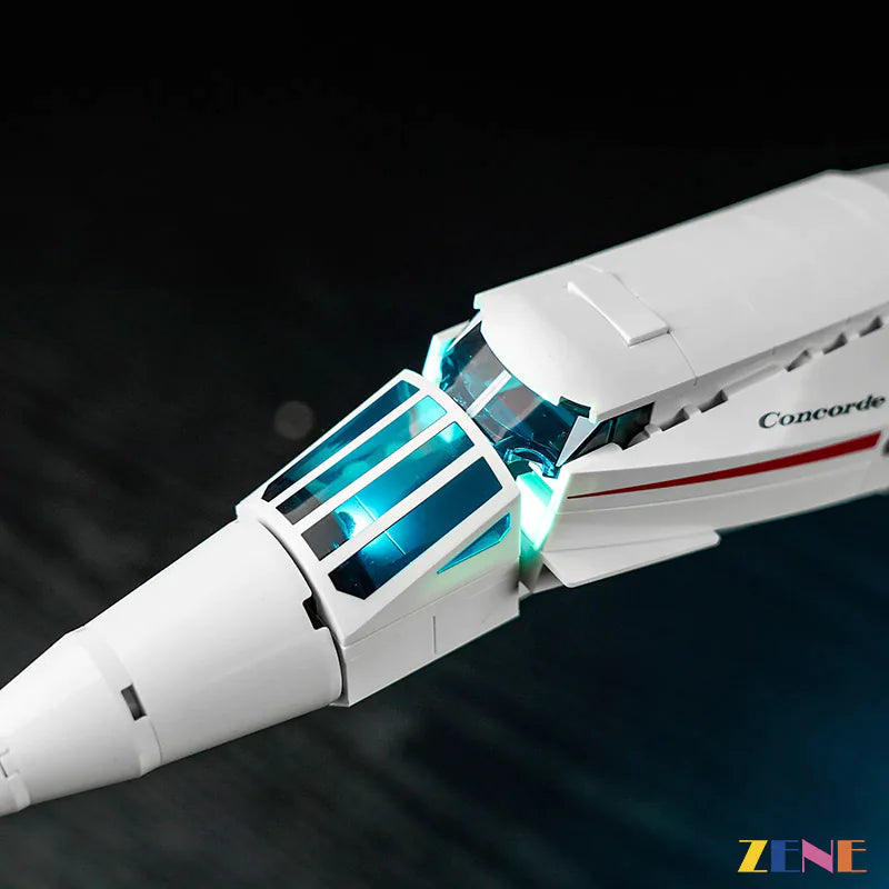 zene bricks Light Kit for LEGO Concorde #10318