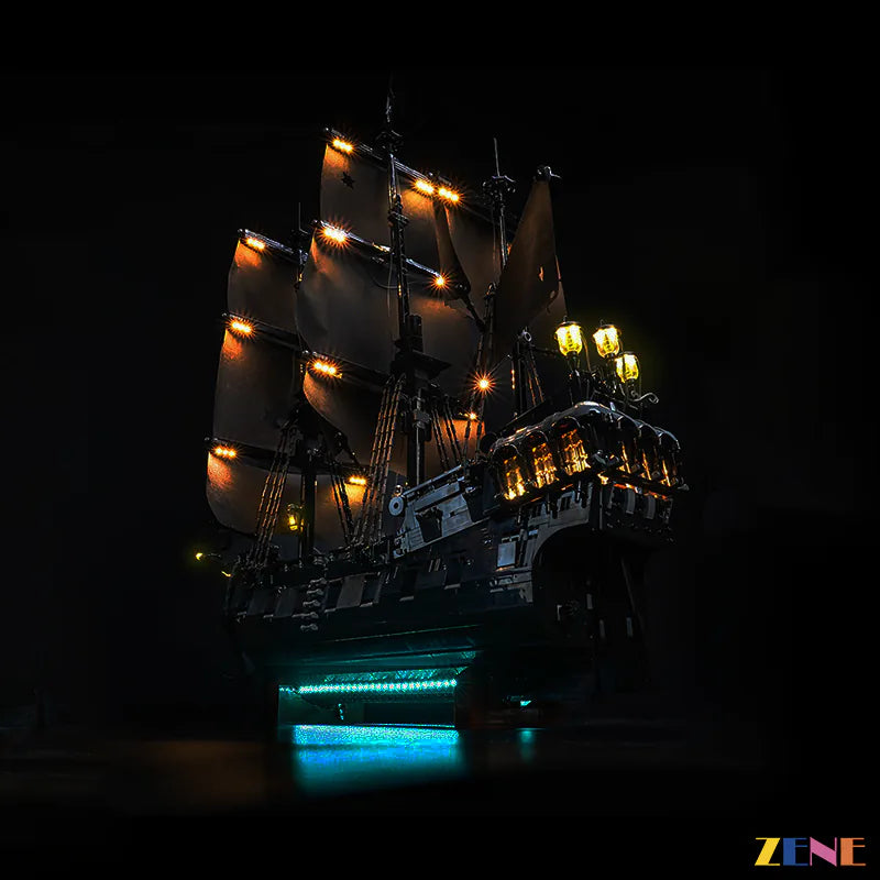 zene bricks LEGO Jack Sparrow's Pirate Black Pearl Ship Light Kit for #10365 (Ver.2)