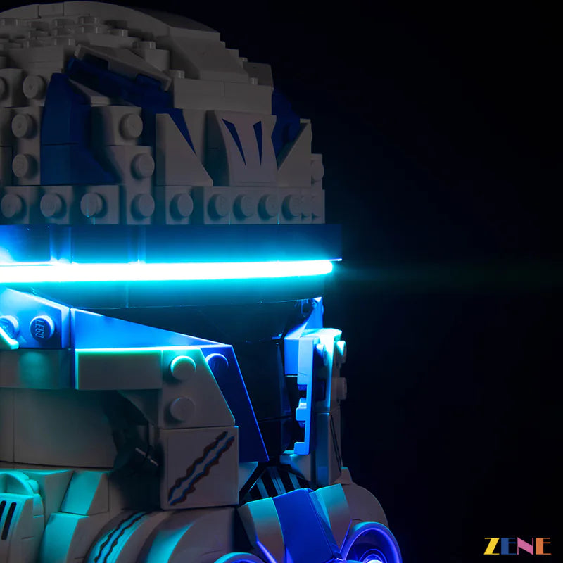 zene bricks Light Kit for LEGO Captain Rex™ Helmet #75349