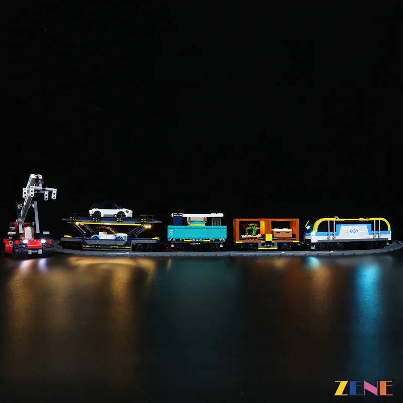 zene bricks Light Kit for LEGO Freight Train #60336