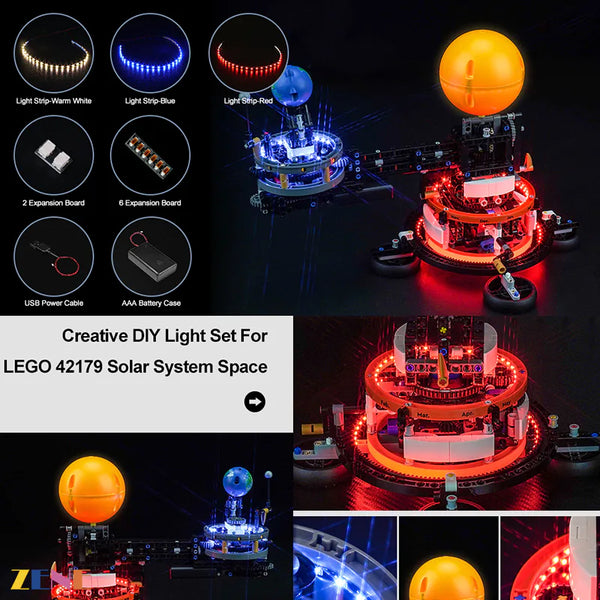 Light Kit for LEGO Planet Earth and Moon in Orbit #42179